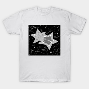 STARS BELIEVE BLACK T-Shirt